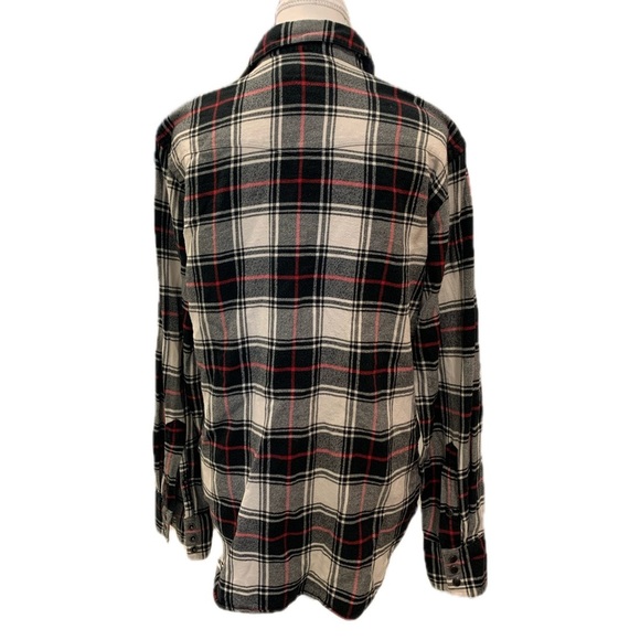 POLO by Ralph Lauren Houndstooth Plaid Flannel Button-Down Shirt Size Small - Picture 3 of 5